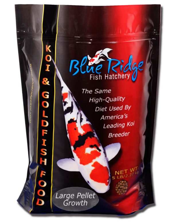 Blue Ridge Fish Hatchery Growth Formula Pellet Fish Food for Koi and Goldfish 1ea 5 lb, LG on Sale