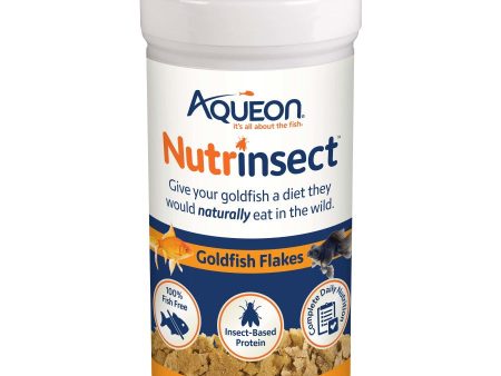 Aqueon Nutrinsect Fish-Free Fish Food Goldfish Flakes 1ea 1.59 oz For Cheap