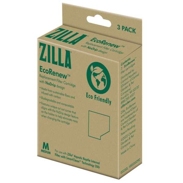 Zilla EcoRenew Filter Cartridges 1ea Medium 3 pk For Discount