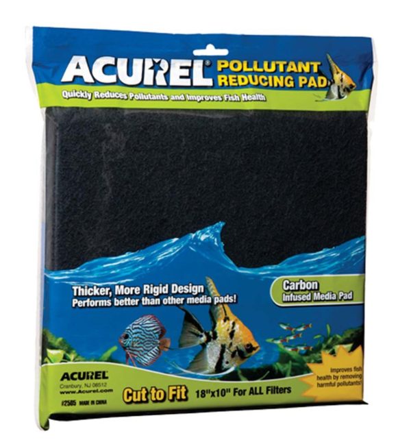 Acurel Cut to Fit Carbon Filter Media Pad Black 1ea 18 In X 10 in For Sale