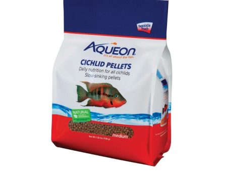 Aqueon Cichlid Food 1ea Medium 25 oz Sale