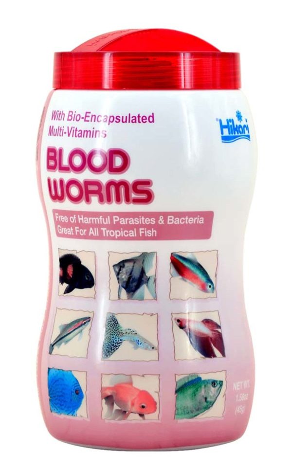 Hikari USA Bio-Pure Bloodworms Freeze Dried Fish Food 1ea 1.58 oz For Discount