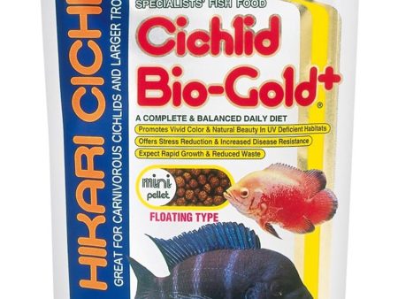 Hikari USA Cichlid BioGold+ Pellet Fish Food 1ea 2 oz, Mini For Discount