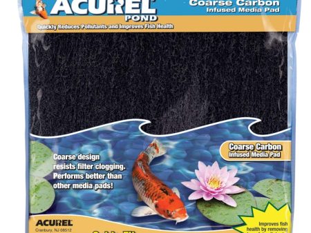 Acurel Coarse Carbon Infused Media Pad 1ea 12 In X 12 in Online now