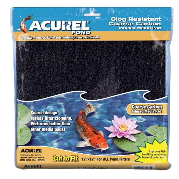 Acurel Coarse Carbon Infused Media Pad 1ea 12 In X 12 in Online now