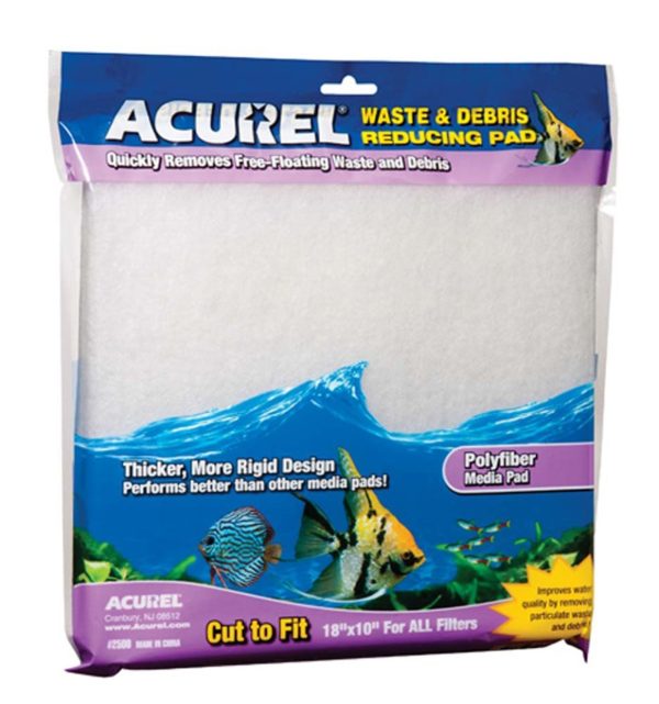 Acurel Cut to Fit Poly Fiber Filter Media Pad White 1ea 18 In X 10 in Online now