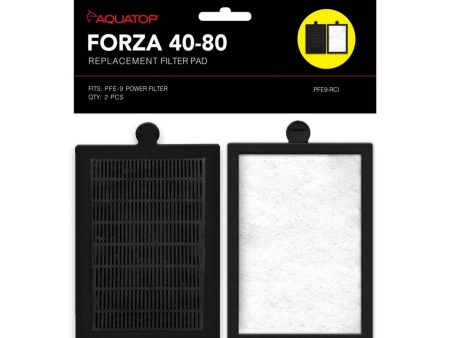 Aquatop FORZA Replacement Filter Inserts with Premium Activated Carbon 25-40 Black, White 1ea 2 pk For Sale