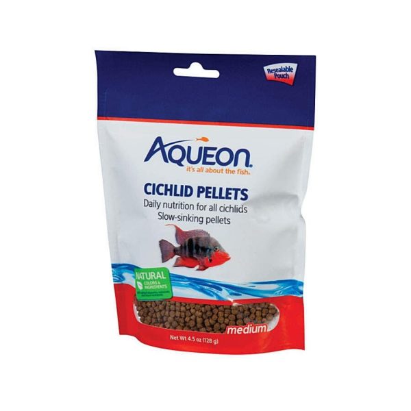 Aqueon Cichlid Food 1ea Medium 4.5 oz Cheap