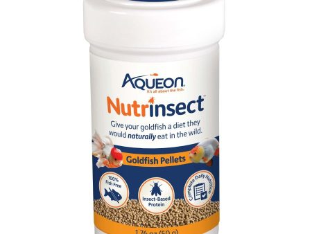 Aqueon Nutrinsect Fish-Free Fish Food Goldfish Pellets 1ea 1.76 oz Fashion