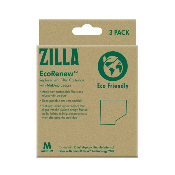 Zilla EcoRenew Filter Cartridges 1ea Medium 3 pk For Discount