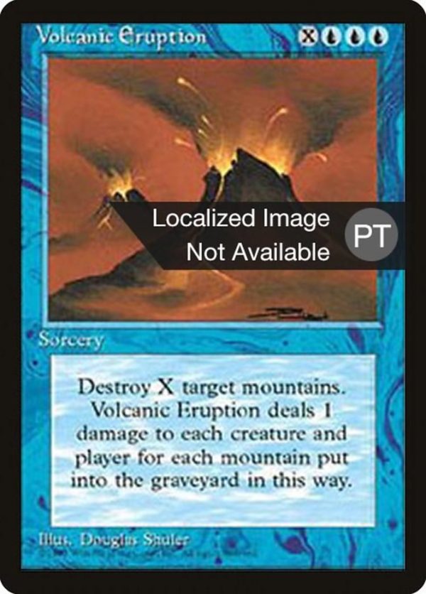 Volcanic Eruption [Fourth Edition (Foreign Black Border)] Sale