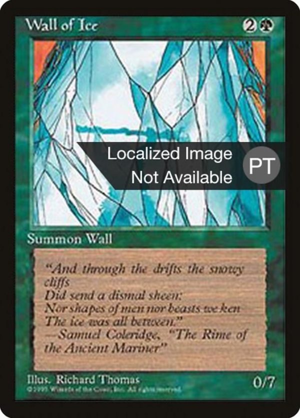 Wall of Ice [Fourth Edition (Foreign Black Border)] Hot on Sale