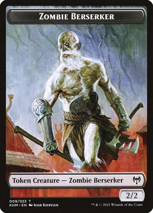 Treasure    Zombie Berserker Double-Sided Token [Kaldheim Tokens] Online