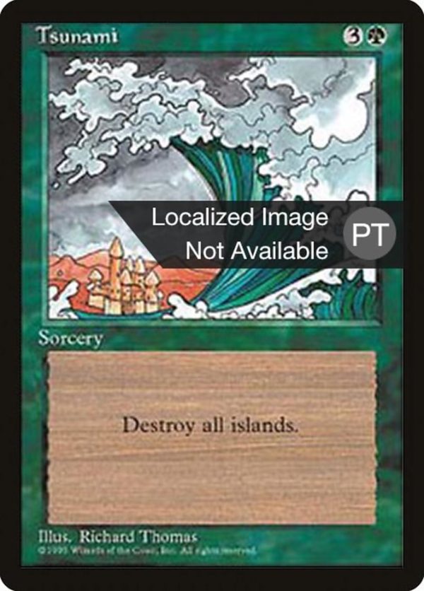 Tsunami [Fourth Edition (Foreign Black Border)] Hot on Sale