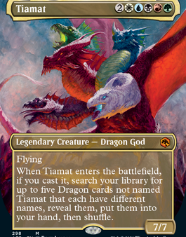 Tiamat (Borderless Alternate Art) [Dungeons & Dragons: Adventures in the Forgotten Realms] Online Sale