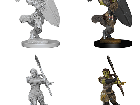 Pathfinder Deep Cuts Unpainted Miniatures: Half-Orc Female Barbarian For Discount