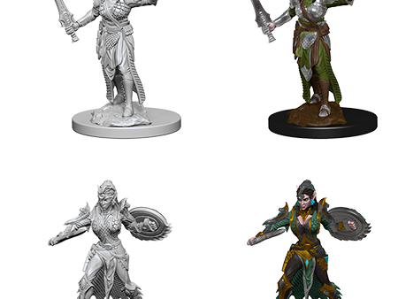 Pathfinder Deep Cuts Unpainted Miniature: Elf Female Fighter For Discount