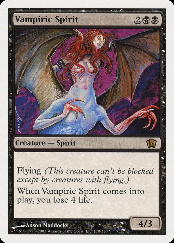 Vampiric Spirit (8th Edition) [Oversize Cards] Supply