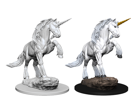 Pathfinder Deep Cuts Unpainted Miniatures: Unicorn Hot on Sale