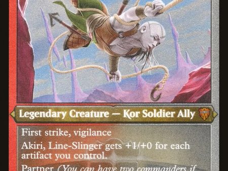 Akiri, Line-Slinger (Etched) [Commander Legends] For Discount