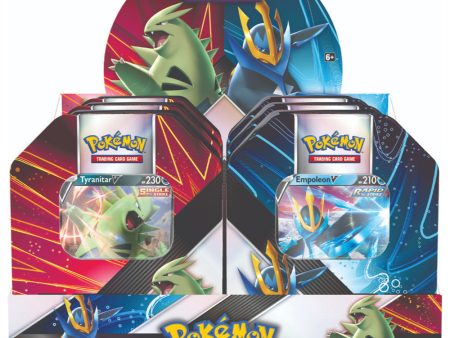 Pokémon: V Strikers Tin )Tyranitar V and Empoleon V) Fashion