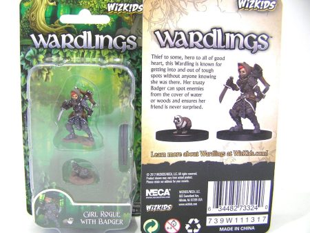 Wardling Painted Miniatures : Girl Rogue & Badger Hot on Sale