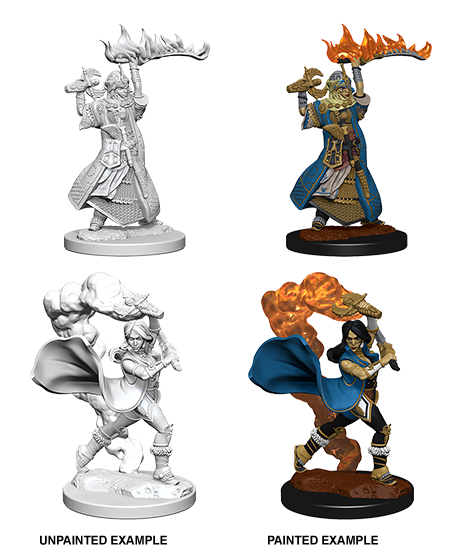 Pathfinder Deep Cuts Unpainted Miniatures: Human Female Cleric Online Sale