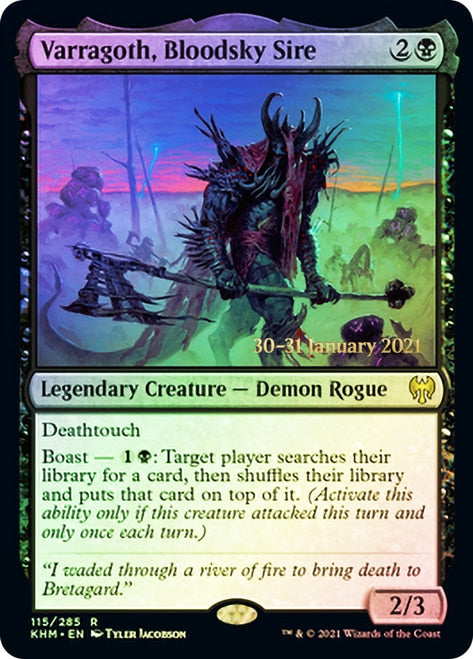 Varragoth, Bloodsky Sire [Kaldheim Prerelease Promos] Fashion