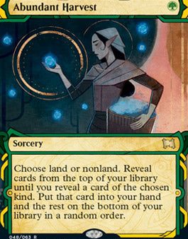 Abundant Harvest (Foil Etched) [Strixhaven: School of Mages Mystical Archive] For Cheap