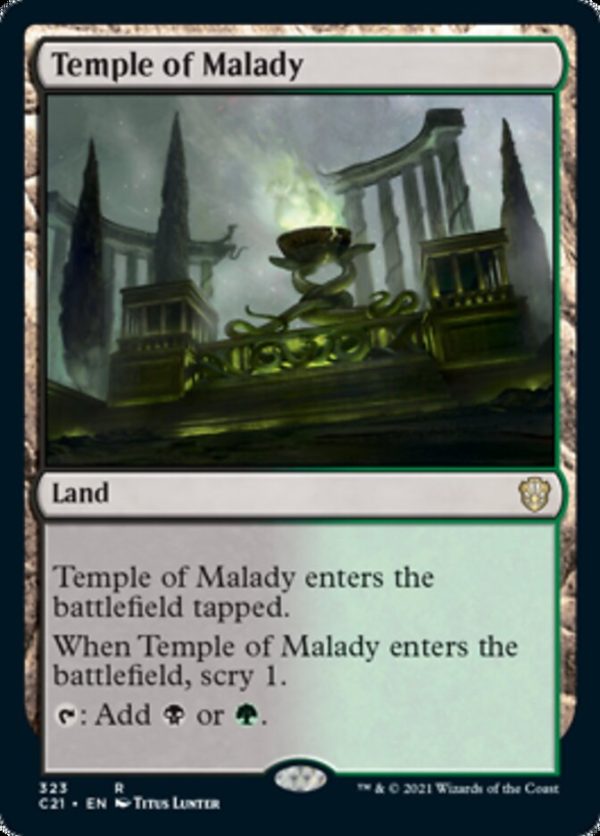 Temple of Malady [Commander 2021] For Sale