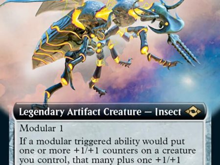 Zabaz, the Glimmerwasp (Extended Art) [Modern Horizons 2] on Sale