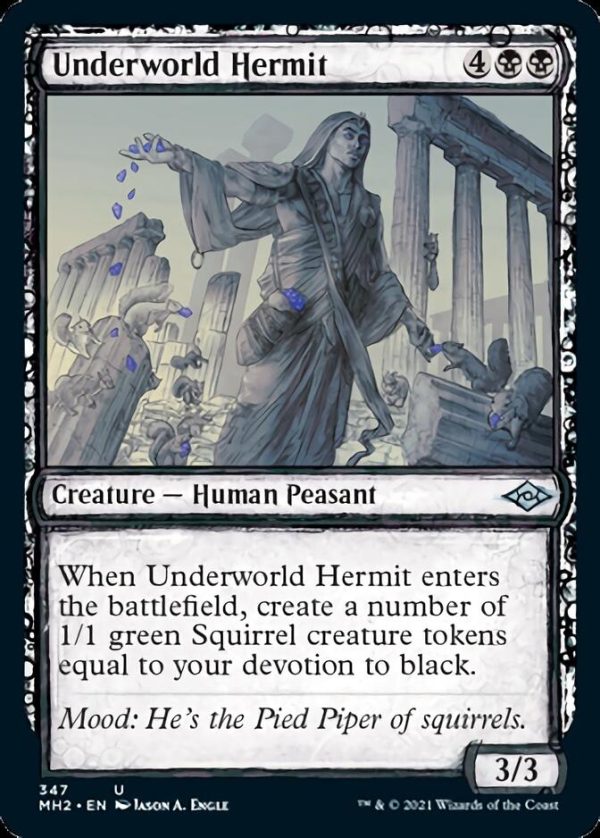 Underworld Hermit (Sketch) [Modern Horizons 2] Online Hot Sale