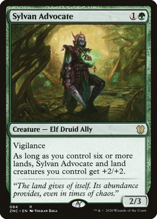 Sylvan Advocate [Zendikar Rising Commander] For Sale