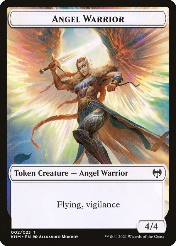 Treasure    Angel Warrior Double-Sided Token [Kaldheim Tokens] For Discount