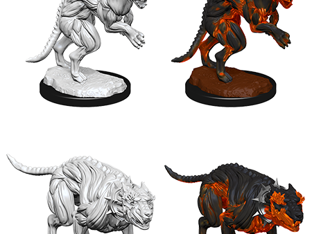 Pathfinder Deep Cuts Unpainted Miniatures: Hell Hounds Online now