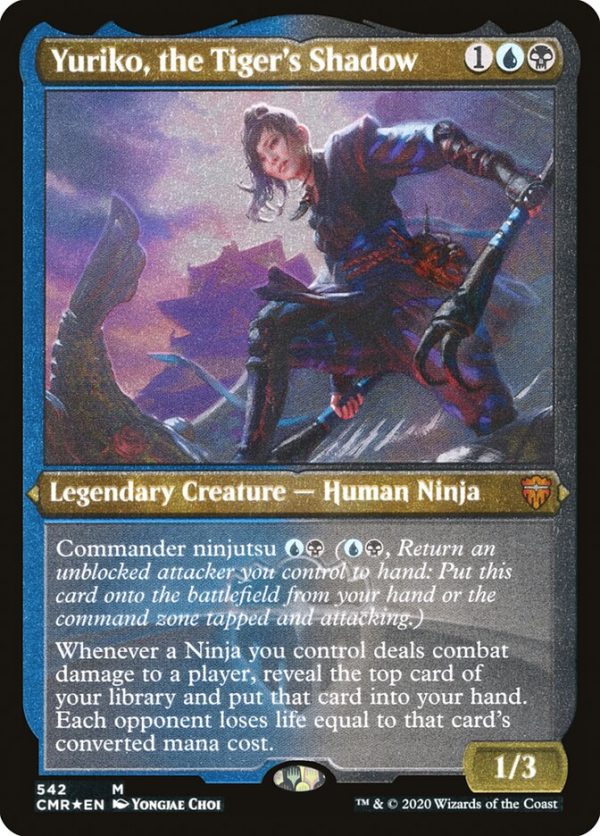 Yuriko, the Tiger s Shadow (Etched) [Commander Legends] Discount