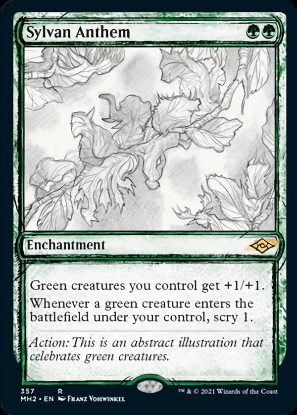 Sylvan Anthem (Sketch) [Modern Horizons 2] Supply