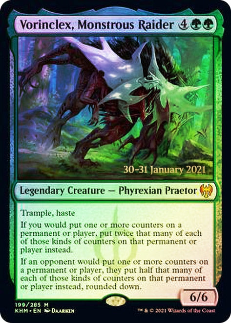 Vorinclex, Monstrous Raider [Kaldheim Prerelease Promos] on Sale