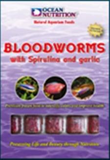 BLOODWORMS WITH SPIRULINA & GARLIC CUBE TRAY 100G Online now