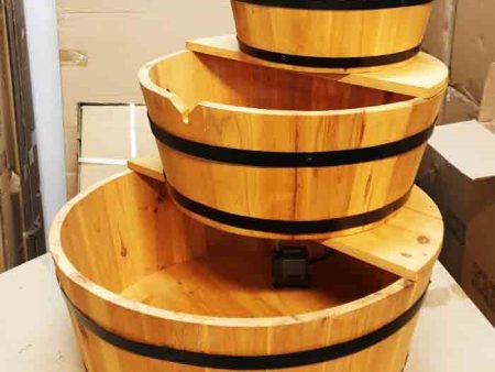 WOODEN BARREL WATERFALL Sale