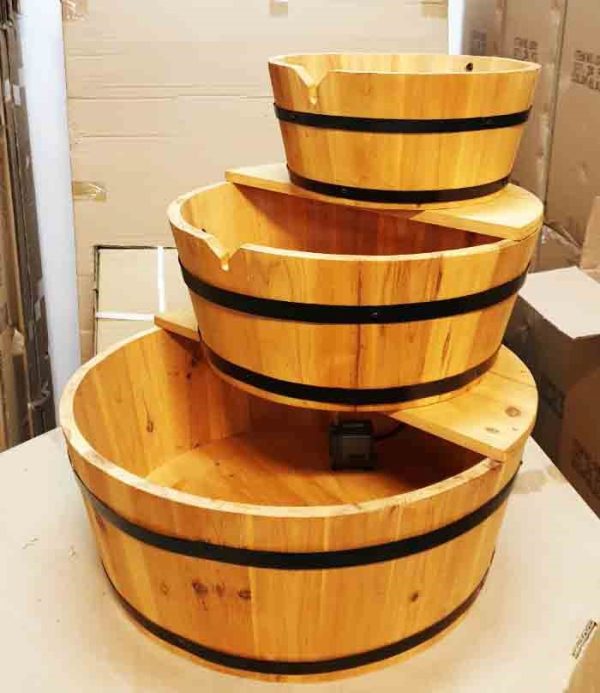 WOODEN BARREL WATERFALL Sale